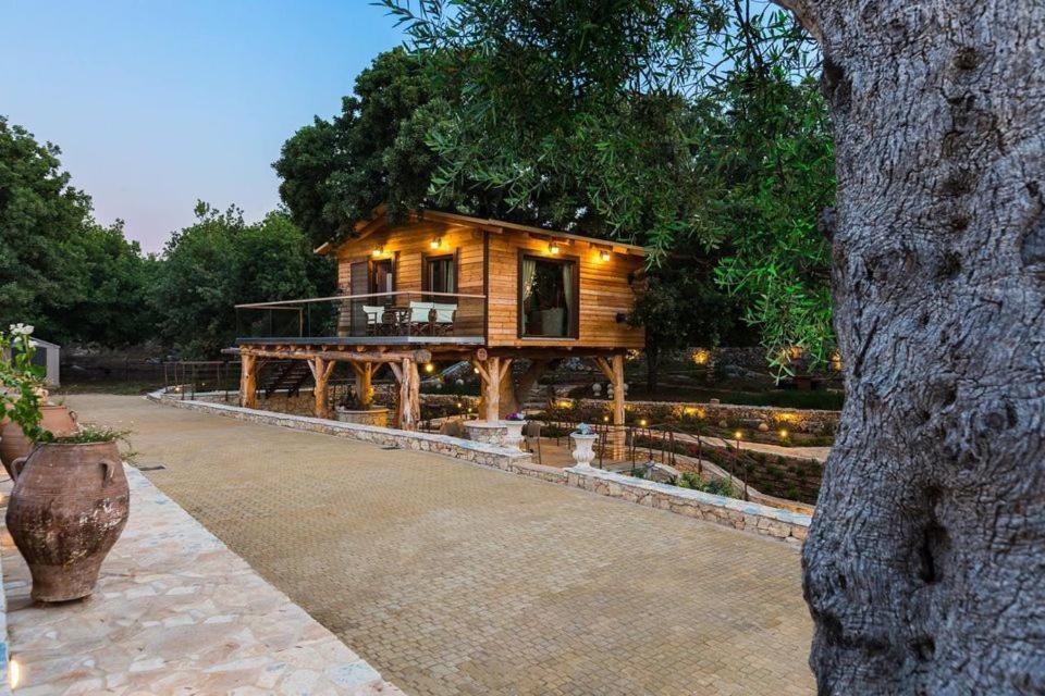 Вилла Stolidi Mou Treehouse Аципопуло Экстерьер фото