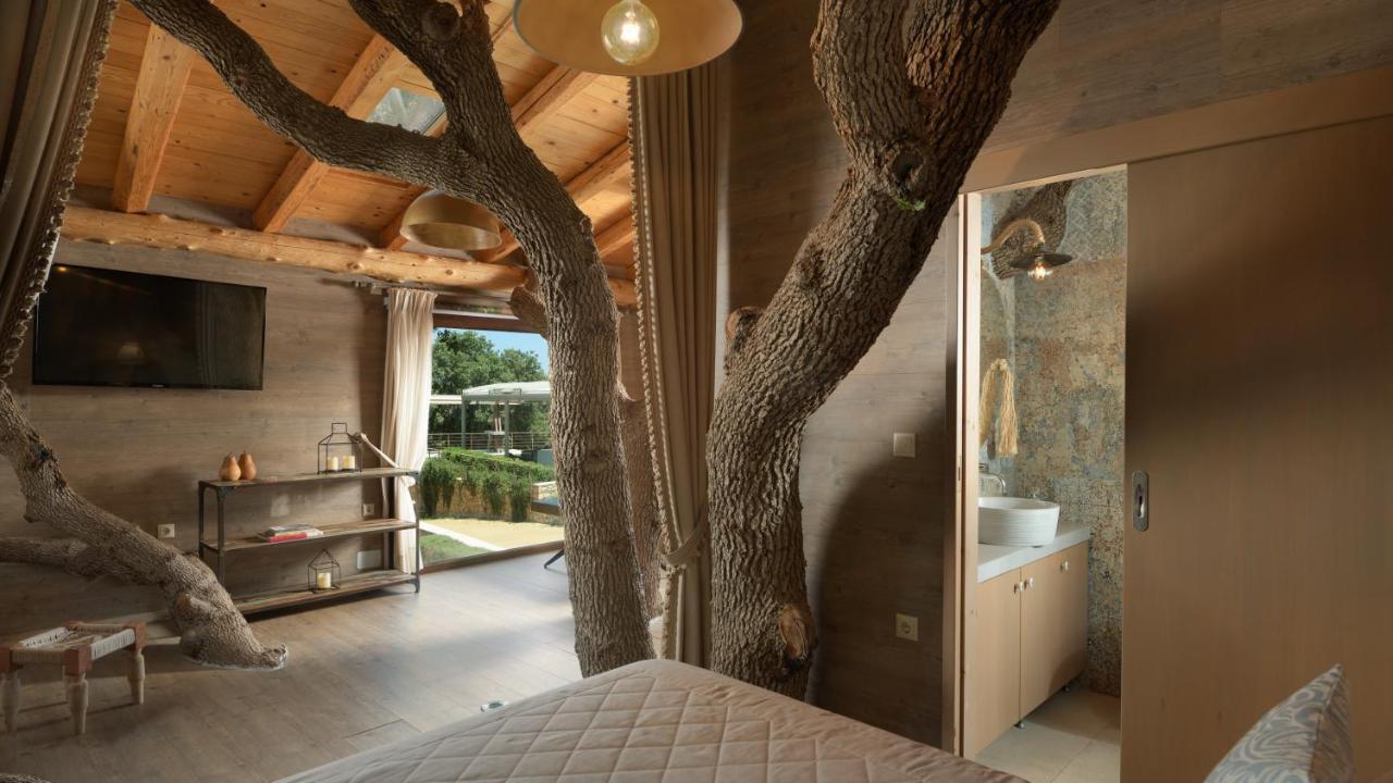 Вилла Stolidi Mou Treehouse Аципопуло Экстерьер фото